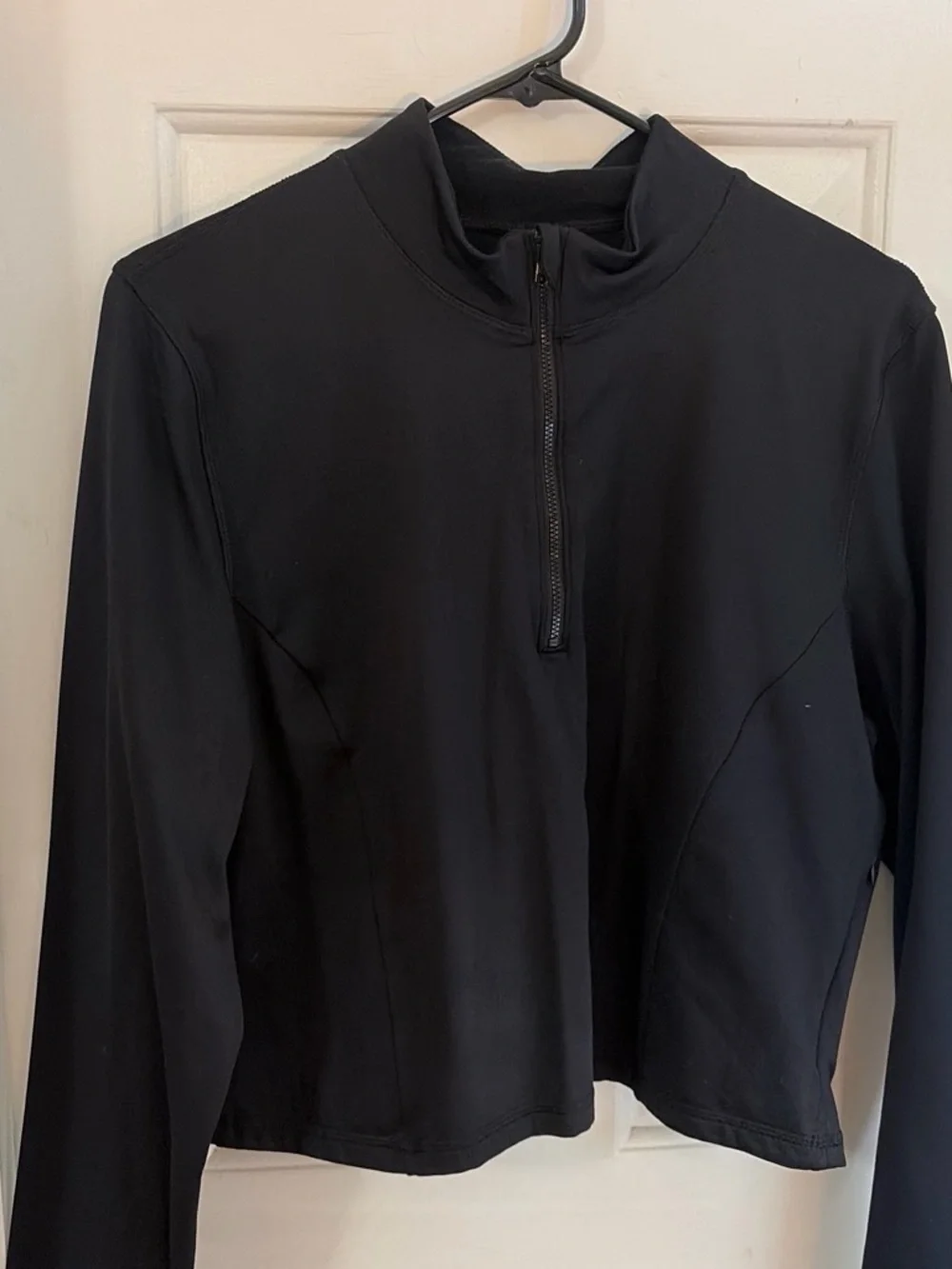 PINK Victoria's Secret Black Half-Zip Ski Jacket